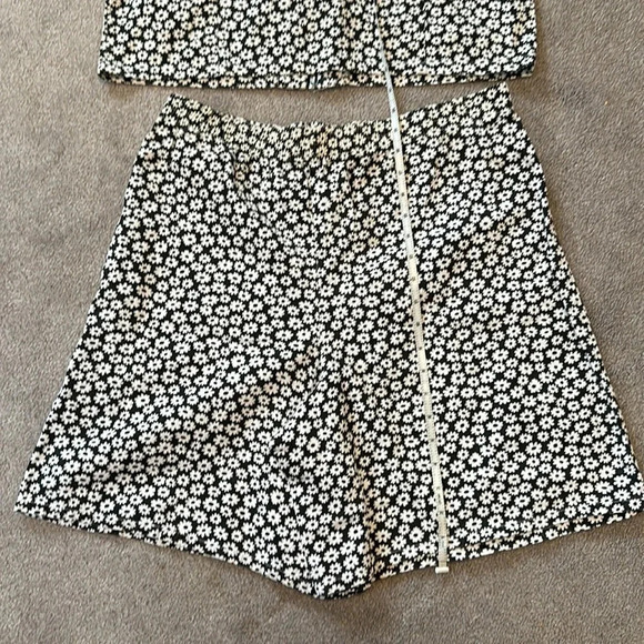 Paquette Skort And Vest Sēt Y2K Sunflower Vintage GUC M - Picture 7 of 9